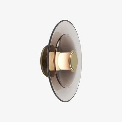 Amara Gabriel Scott - Luna Disc Sconce - Brass