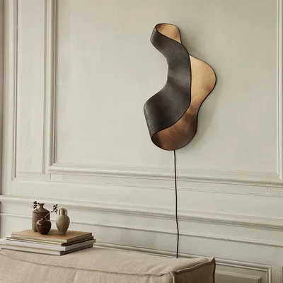 Amara ferm LIVING - Oyster Wall Lamp - Black
