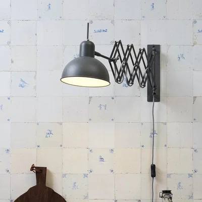 Amara It's About RoMi - Aberdeen Wall Lamp - Matt Grey/Green