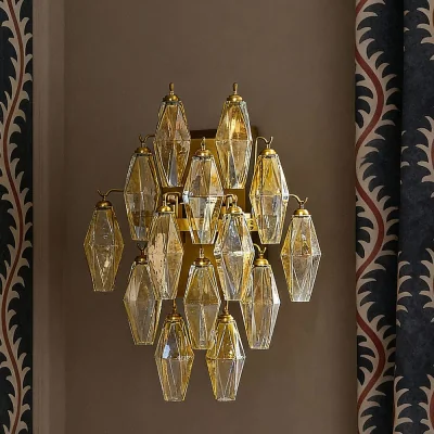 Atkin & Thyme Oriana Lustre Glass Wall Light 