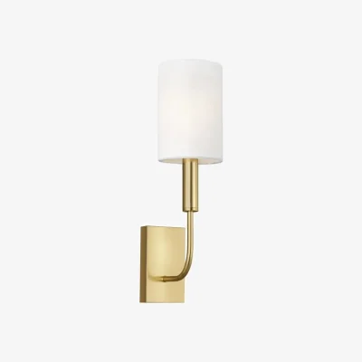 Andrew Martin Brianna Single Wall Light Brass, Wall Light, Burnished Brass - Andrew Martin