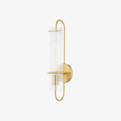 Andrew Martin Beck Wall Light Aged Brass, Light - Andrew Martin