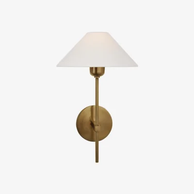 Andrew Martin Hackney Wall Light Brass, Wall Light, Hand-Rubbed Antique Brass - Andrew Martin