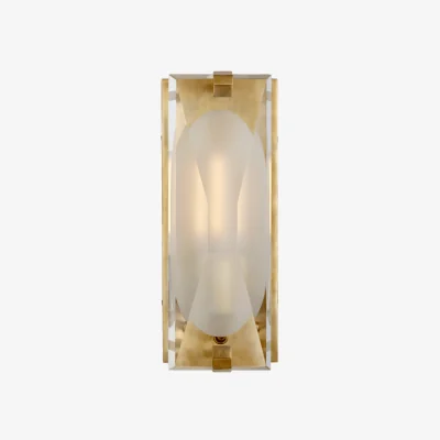 Andrew Martin Castle Peak Wall Light Brass, Wall Light, Soft Brass - Andrew Martin