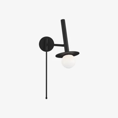Andrew Martin Nodes Pivot Wall Light Midnight Black, Wall Light - Andrew Martin