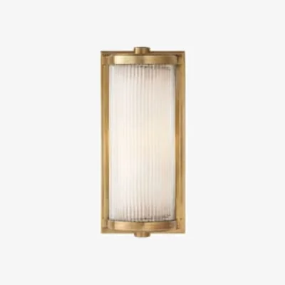 Andrew Martin Dresser Short Wall Light Brass, Wall Light, Short, Hand-Rubbed Antique Brass - Andrew Martin