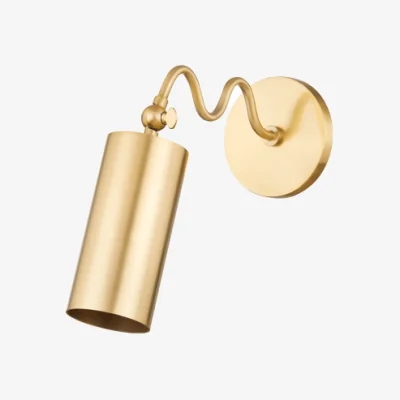 Andrew Martin Bea Wall Light, Light, Brass - Andrew Martin