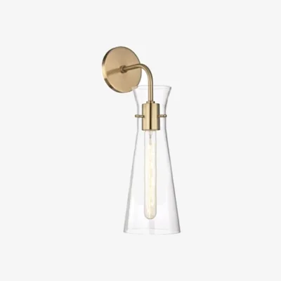 Andrew Martin Anna Wall Light, Aged Brass - Andrew Martin
