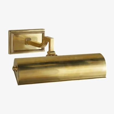Andrew Martin Dean Single Picture Light Brass, Picture Light, Small, Natural Brass - Andrew Martin