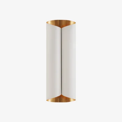 Andrew Martin Selfoss Tall Wall Light White, Wall Light, Large, Plaster White - Andrew Martin