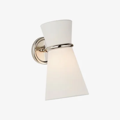 Andrew Martin Clarkson Pivoting Wall Light Nickel, Light, Polished Nickel - Andrew Martin
