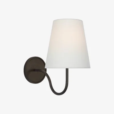 Andrew Martin Lyndsie Wall Light Aged Iron, Light Andrew Martin