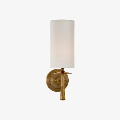 Andrew Martin Drunmore Wall Light Brass, Light, Hand-Rubbed Antique Brass - Andrew Martin