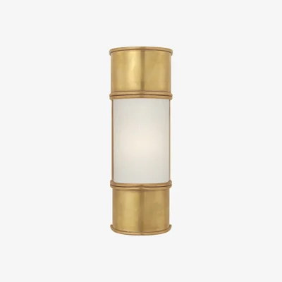 Andrew Martin Oxford Wall Light Brass, Light, Small, Antique-Burnished Brass - Andrew Martin