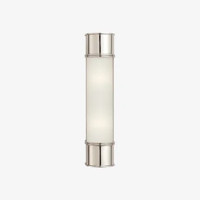 Andrew Martin Oxford Large Wall Light Nickel, Light, Large, Polished Nickel - Andrew Martin