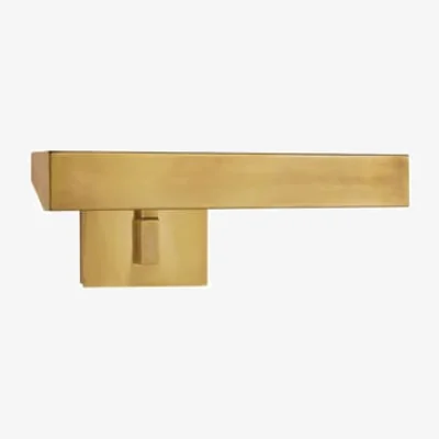 Andrew Martin McClain Single Picture Light Brass, Picture Light, Small, Hand-Rubbed Antique Brass - Andrew Martin