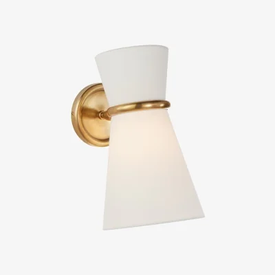Andrew Martin Clarkson Pivoting Wall Light Brass, Light, Hand-Rubbed Antique Brass - Andrew Martin