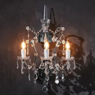Barker and Stonehouse Crystal Sconce, Brown | Barker & Stonehouse