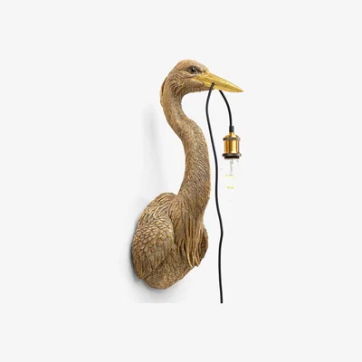 Barker and Stonehouse Bird Wall Light, Gold | Barker & Stonehouse