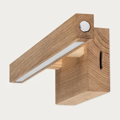 Bombinate.com Oiled Oak Tore Wall Lamp
