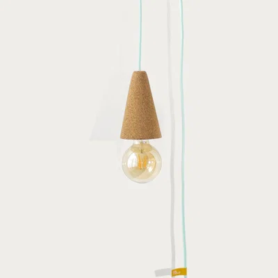 Bombinate.com Green Mint Sino Pose Desk/Wall Lamp with Bulb