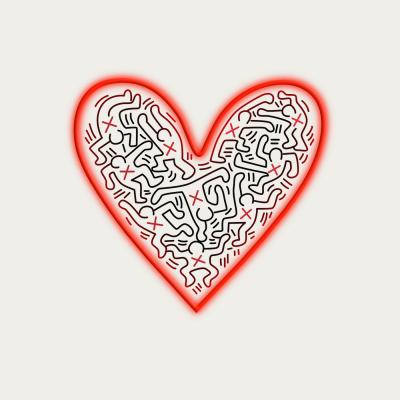Bombinate.com Dance Love By Keith Haring - LED Neon Sign