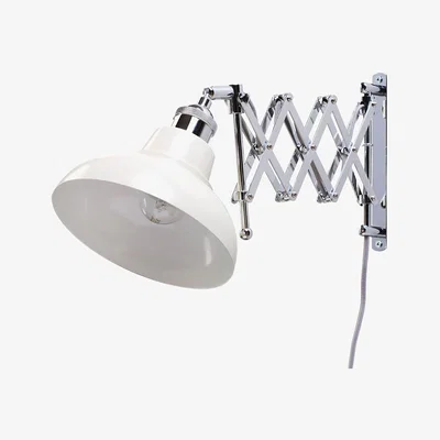 BHS.com Ollos Industrial Style Extendable Wall Light, Cream