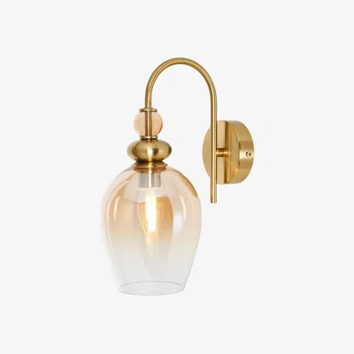 BHS.com Seline Champagne Wall Light, Satin Brass