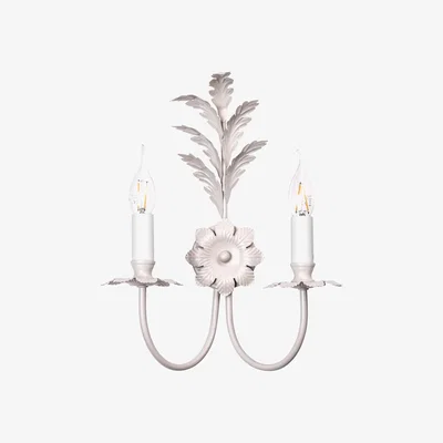 BHS.com Flo Wall Light, Satin Ivory