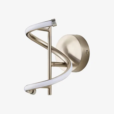 BHS.com Leo LED Swirl Wall Light, Satin Nickel
