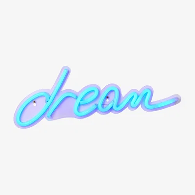 BHS.com Glow Dream Neon Wall Light, Blue