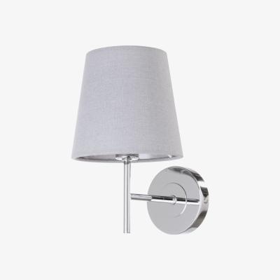 BHS.com Mira Wall Light with Grey Shade, Chrome