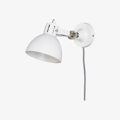 BHS.com Daria Plug In Wall Light, White
