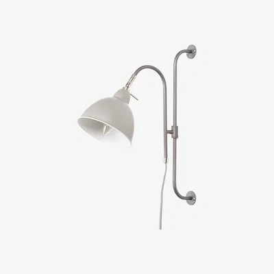 BHS.com Clark Adjustable Plug-In Wall Light, Grey