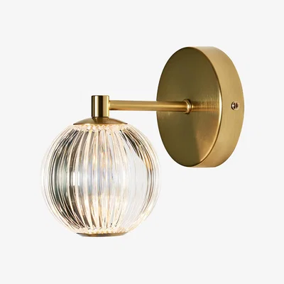 BHS.com Rimi LED Wall Light, Satin Brass