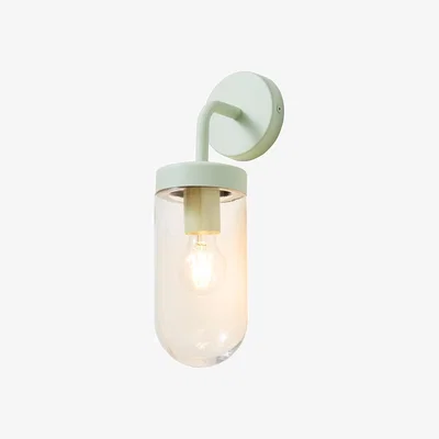 BHS.com Chelsea Curved Arm Wall Light, Mint Green