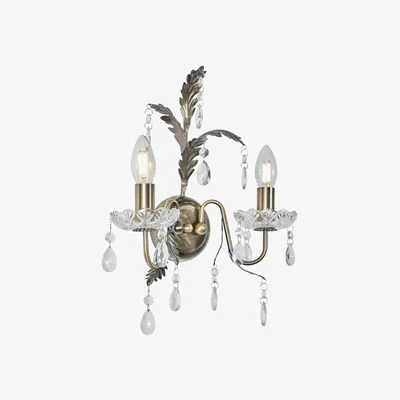 BHS.com Paisley Wall Light, Antique Brass