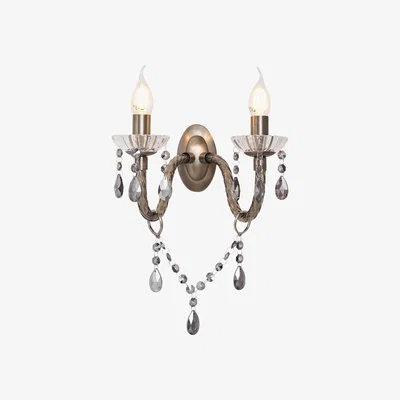 BHS.com Darlia 2 Light Wall Light, Pewter