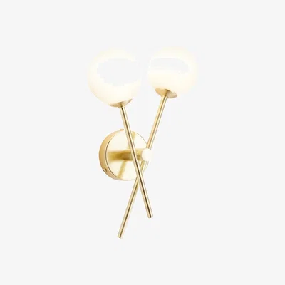 BHS.com Nera Bathroom Wall Light, Satin Brass