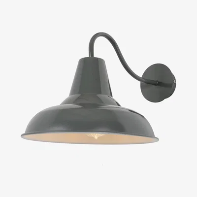 BHS.com Mars Wall Light Spun Cowl, Grey