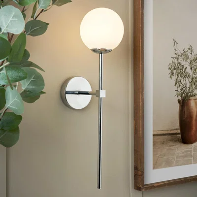 BHS.com Suzie Rechargeable Wall Light, Chrome