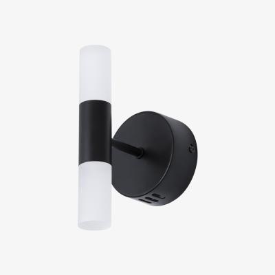 BHS.com Lois Twin Frosted Wall Light, Satin Black