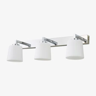 BHS.com Zia Triple Bathroom Wall Light, Chrome