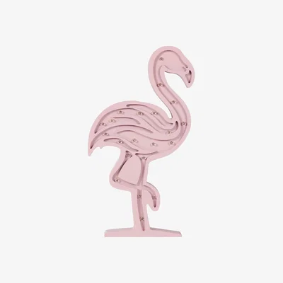 BHS.com Glow Flamingo Light, Pink