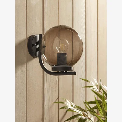 Cox and Cox Globe Wall Light - Grey