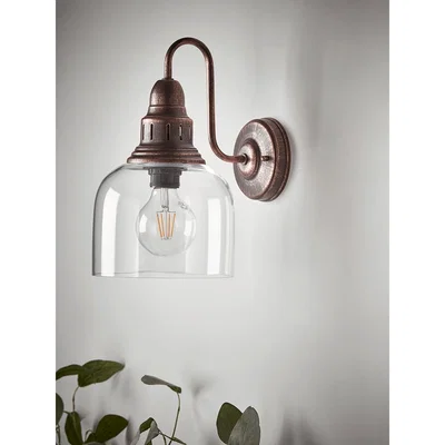 Cox and Cox Antique Copper & Glass Wall Light