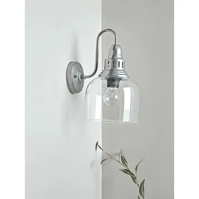 Cox and Cox Zinc & Glass Wall Light