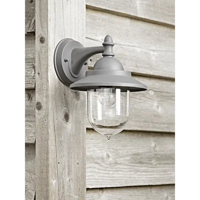 Cox and Cox Outdoor Wall Lantern - Charcoal