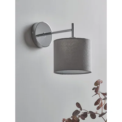 Cox and Cox Silver & Grey Wall Light