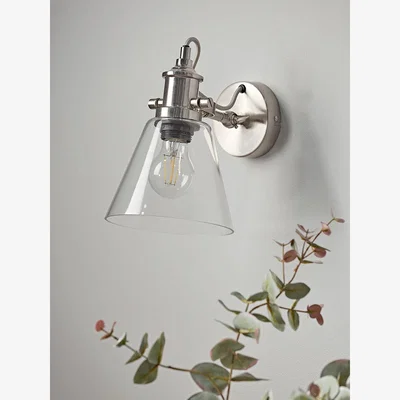Cox and Cox Cone Glass Wall Light